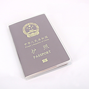PVC Clear Passport Cover Waterproof and Wear-Resistant Passport Case with Card Slot Case Pouch