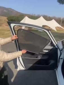 เหมาะสำหรับมิตซูบิชิ FUSO Canter FA FE FI 3.5-12T กระจกบังแดดรถยนต์แบบพิเศษผ้าใบบังแดดประตูด้านหน้าและด้านข้างกันแดดฉนวนม่านผ้าม่านตาข่าย