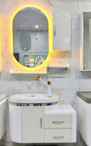 LHệ FREESHIP Tủ gương lavabo phòng tắm MILOR nhựa PVC đặc lõi cao cấp siêu bền đẹp - TCFFG- Bảo hành 10 năm