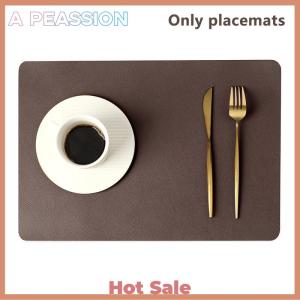 [A Peassion]💖[HOT SALE]🎈🎈 Double-layer Leather Table Mat Nordic Heat-proof Placemat Insulation Waterproof Oil-proof Table Mats For Home Hotel Decoration