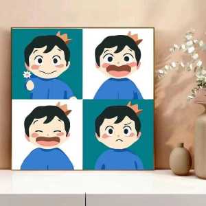 Lukisan Digital🎨DIY数字风景油画 Painting By Numbers Paint Number Landscape Oil Painting Draw儿童卡通动漫填色手工画填充涂色治愈墙