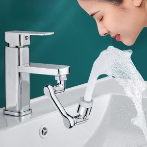 《SG Stock》Robotic arm rotates 1080° faucet New splash head kitchen aerator universal extension tap washbasin toilet