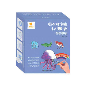 FORMINDS Children Early Learning 阳光宝贝撕不烂涂鸦认知卡 魔法变色涂鸦 中英双语启蒙 英文字母学习颜色形状认知 幼儿早教