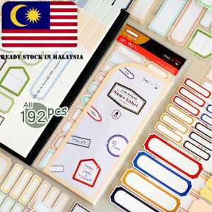 BZS Name Label Waterproof Stickers Pack DIY Decorations Daily Use Labelling Tagging Journal Planner Stationery
