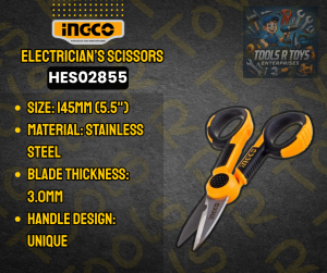 INGCO ELECTRICIANS SCISSORS | HES02855 | TOOLS R TOYS | ING-HANDTOOLS
