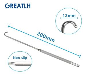 200mm Long Uterine Hook Animal Ovariectomy Spay Snook Dogs Cats Veterinary Pet Orthopedic Instruments 1pcs pet
