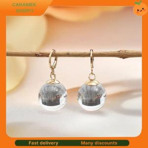 ❣️❣️❣️ Simple Fashion Spherical Glass Dangle Earrings For Women Accessories Gift Hoop Earrings Party Jewelry Gift