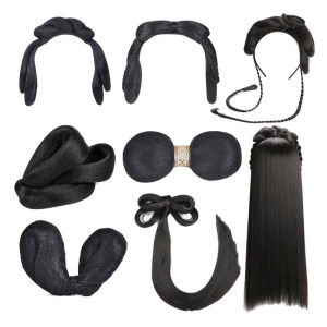 1-Búi Tóc Giả Cài Đầu Hóa Trang Cổ TRANG Các Loại