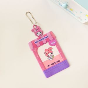 🍀 ดีเทลทำใจละลายสุดๆ พวงกุญแจ ใส่บัตร ใส่รูป Potrait ลายรวมการ์ตูน ขนาด 10.8×7 cm