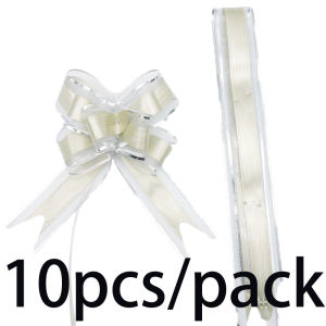 (10pcs/pack)22*26cm Golden Border Snow Gauze Bow Hand Drawn Flower Festival Party Home Ribbon Gifts Packaging Materials DIY