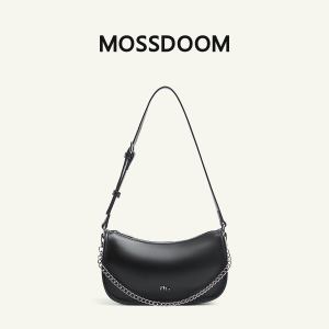 MOSSDOOM Juliette Bag Womens Baguette Underarm Bag with Chain Detail Zipper Beg Bahu Wanita
