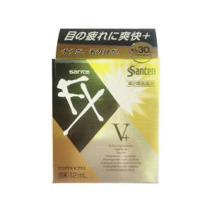 ☛Japanese towering FX V eye drops eye drops gold bottle to relieve eye fatigue dry vision blurred 12ml✮