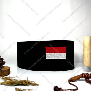 songkok peci Bendera Merah Putih tinggi Normal (9 cm) + Ada Dus Setiap Peci