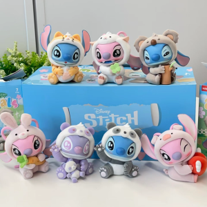 Stitch Anime Mystery Box toys Animal party Series dolls Blind Box cute model gift Desktop decoration 手办 盲盒 史迪仔