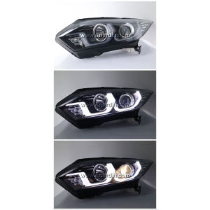 Honda HRV 15-19 Black Projector Headlamp w Bar [ 1 Pair Left & Right ]