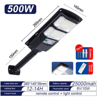 【30-year warranty】300000W Solar Street Light Outdoor Waterproof IP68 heavy duty rechargeable 9730 led stable lamp solar lights with solar panel original motion detector remote control Gift