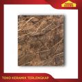 GRANIT LANTAI EXPRESS 60X60 COKLAT MOTIF MARMER / GARIS PUTIH / COKLAT MARBLE TIPE M 6099 I. 