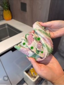 BUY 3 TAKE 2!! Weekly‑Use Thick Microfiber Cleaning Cloth Roll Tear‑Away Reusable Kitchen Dish Cloth