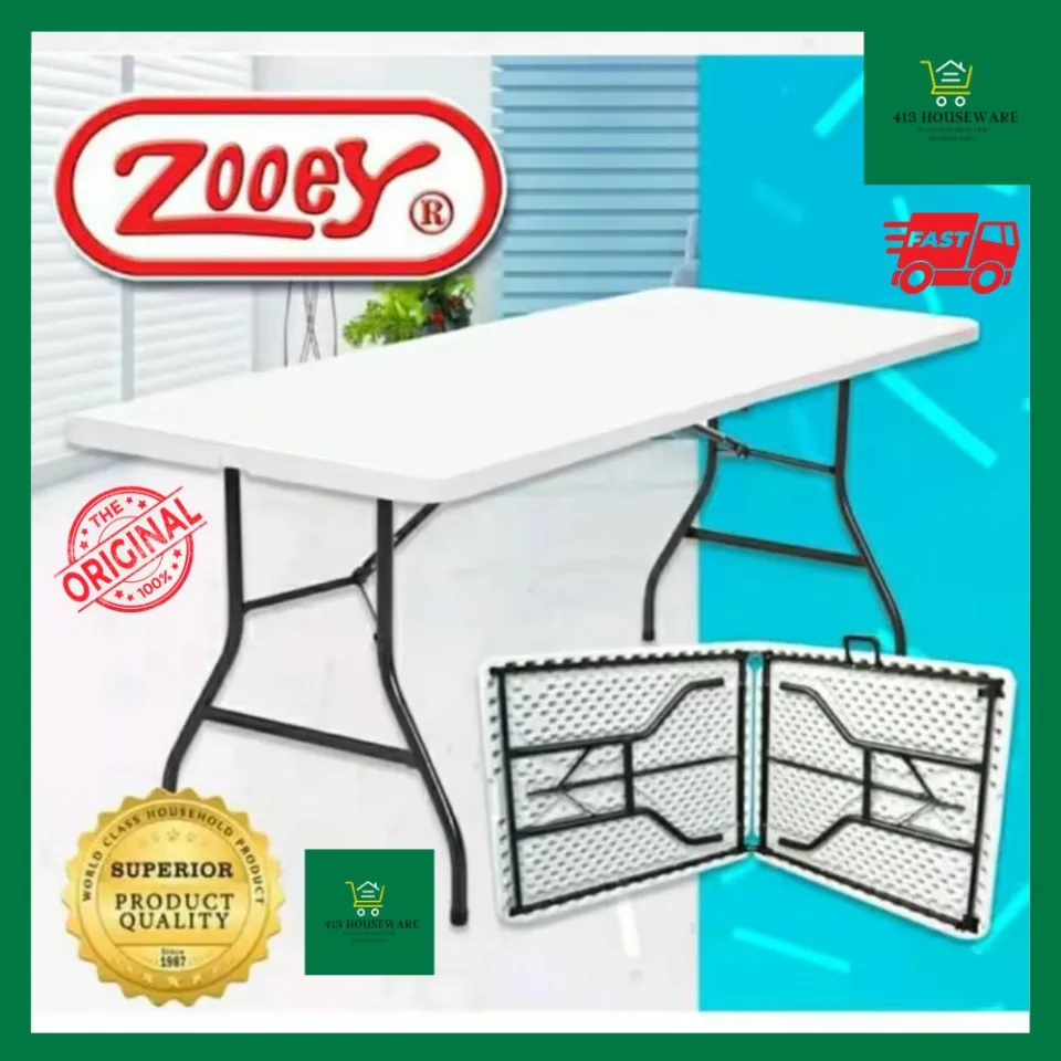 Zooey Folding Table Heavy Duty 4ft 6ft Portable Camping Picnic