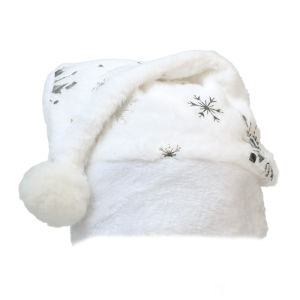 【On Sale】Bông Tuyết giáng sinh mũ len nhung Mũ giáng sinh trang trí mũ mùa đông người lớn