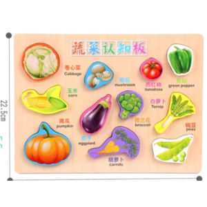 Chunky Puzzle Kayu Ukuran Besar 3D Jumbo Timbul - Mainan Edukasi Geometry Anak Huruf Angka Bentuk