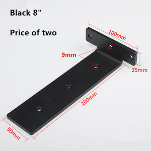2 PCS Heavy Duty Triangle Corner Black Bending Bracket Adjustable Mounted Wall Bearing Durable Shelf Bracket Triangle Shelf Supports Wall Mounted DIY Stainless Steel Table Bench Floating Shelf Brackets Floating Shelf Brackets Deep Shelf Foldable