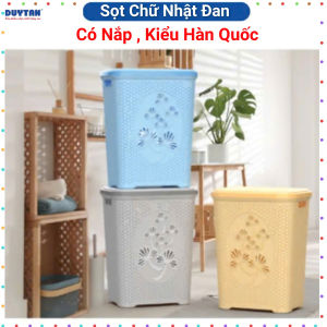 Sọt Chữ Nhật Đan Có Nắp Nhựa Duy Tân Sọt Giặt Quần Áo