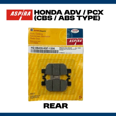 Aspira Honda PCX 150 160 ADV 150 160 (ABS) Brake Pad Front Rear Authentic Original