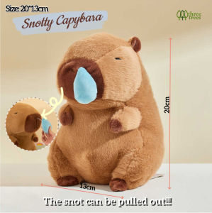 20cm/30cm Snotty Capybara Plush Toy with Automatic Retractable Snot Ball - Ideal Birthday Christmas Gift For Kids