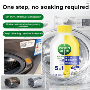 Washing Machine Cleaner Drum Cleaner Descaler Powerful Stain Remover Stubborn Grime And Odor Eliminator Deep Cleaning Front Load Top Load Laundry Washer