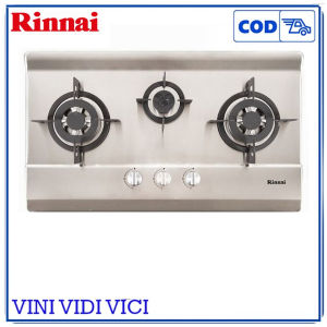 RINNAI Kompor Gas Tanam 3 Tungku RB-713-NS - Stainless JAPAN QUALITY