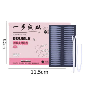 แบบด้านเทปติดเปลือกตาเรืองแสงสองด้านที่มองไม่เห็นสำหรับ Monolids และ Hooded Eyes คงทน120ชิ้นพร้อมเครื่องมือตำแหน่ง