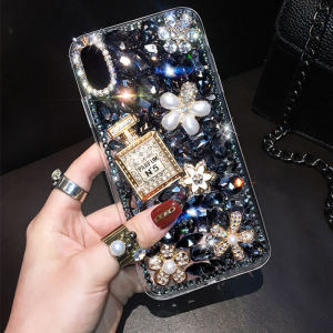 Luxury Diamond perfume bottle Phone Case For Samsung Galaxy S25 S24 S23 S22 S30 S21 S20 Ultra Plus S23 S21 S20 FE Lite S10 S9 S8 Plus S10 5G Note 20 Ultra 20 10 9 8 5 Casing
