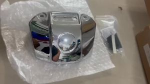 Headlight cover for Harley XL 883/1200 motorcycles years 1992-2013 chrome color spare parts set with installation equipment.