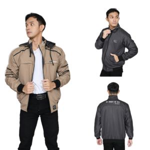 Pakaian Pria Jaket Parka Taslan Premium REBEL ID MARUN
