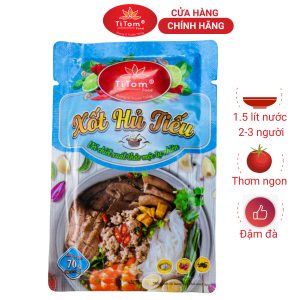 Gia vị trộn mì nui hủ tiếu bún miến phở khô Titom gói 70g dạng xốt - công thức truyền thống đậm đà hương vị Việt