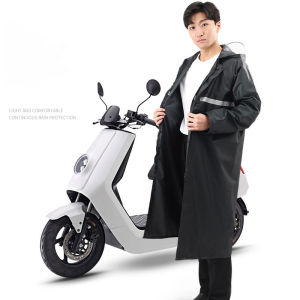 Bonnie Cathy Áo Mưa Một mảnh phản quang Áo Mưa Phản Quang dày + chống cháy nổ Áo Mưa vệ sinh lao động tuần tra đi bộ đường dài