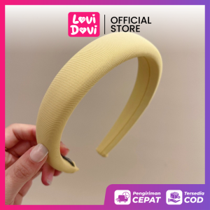 Bando Kain Busa/ Aksesoris Rambut Bandana Korean Fashion / Bando Rata Trendy Warna Colorful Jersey