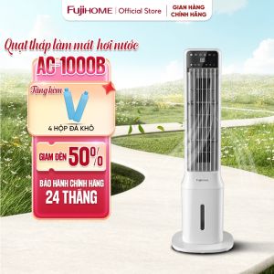 Quạt tháp hơi nước điều hoà Fujihome AC-1000B làm mát nhanh Cooling Pad bình 6L 3 Chế Độ Gió Điều Khiển Từ Xa