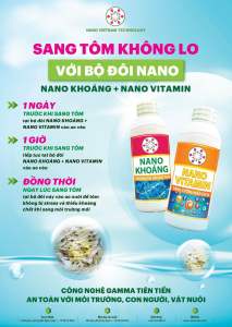 Nano Vitamin Vietnam Tech Giúp tôm phát triển nhanh Bổ sung vitamin thiết yếu Tăng đề kháng miễn dịch cho tôm cá chống chịu thời tiết khắc nghiệt 1000ml