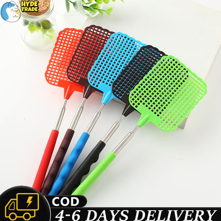 Adjustable Plastic Fly Swatter Home Long Handle Flyswatter Flapper Insect Killer Lazada Singapore