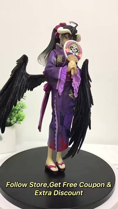 23cm Overlord Albedo Anime Figure Albedo Yukata Action Figure Overlord III Albedo Bathrobe Figurine Ainz Ooal Gown Figure Model