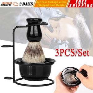 ❤️【Same Day Delivery】 Durable New Beauty Design Men Shaving Bowl Mug Brush Soap Dish Stand Holder Portable Shaving Razor Beard Clean Shaver Kits Set Shaving-Brush-Stand