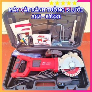 Máy cắt rãnh tường năm lưỡi ACZ K1331 công suất khủng đầy đủ phụ kiện chuyên cho thợ thi công