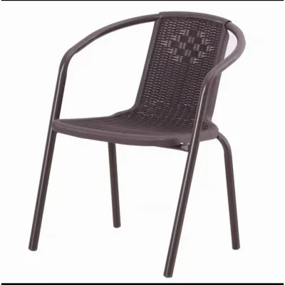Furnibest Meja Teras Meja Taman Meja Outdoor Meja Makan Meja Bundar Kaca Meja Cafe