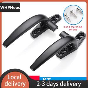 [COD] WHPHous Ship within 24 hours Thickenin Aluminum Alloy Window Handle Push Out Swing Door And Window Single Point Handle Window Lock Seven Character Handl