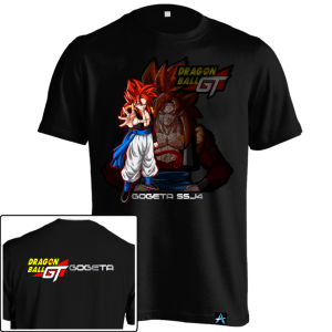 Kaos Anime Dragon Ball GT ANM-34 Baju Son Goku Gogeta Super Saiya 4 Dragonball Dewasa