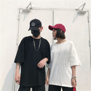 [HCM]Áo thun Trơn Tay Lỡ Nam Nữ Freesize Dưới 80kg