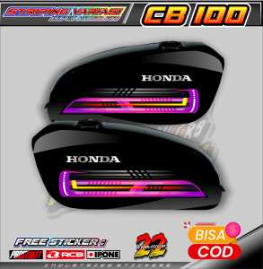 STRIPING VARIASI HONDA CB 100 / STICKER LIST MOTOR HONDA CB 100
