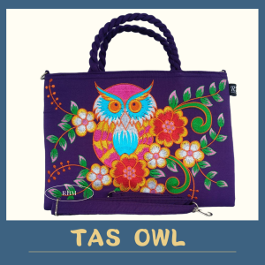 Tas Selempang Motif Owel